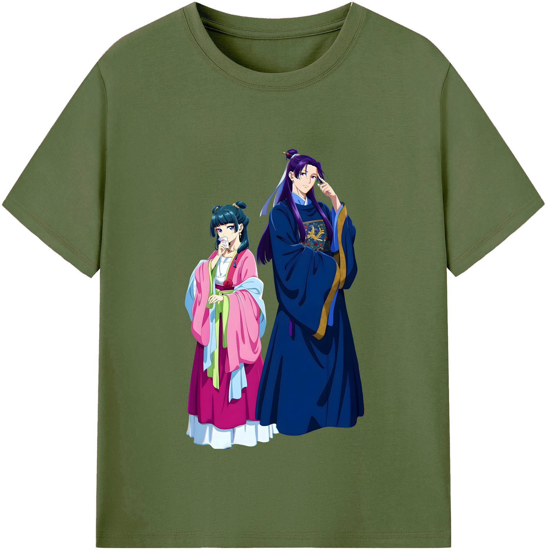 （画像用） 薬屋のひとりごと The Apothecary Diaries 綿100％半袖Tシャツ（フロントプリント）